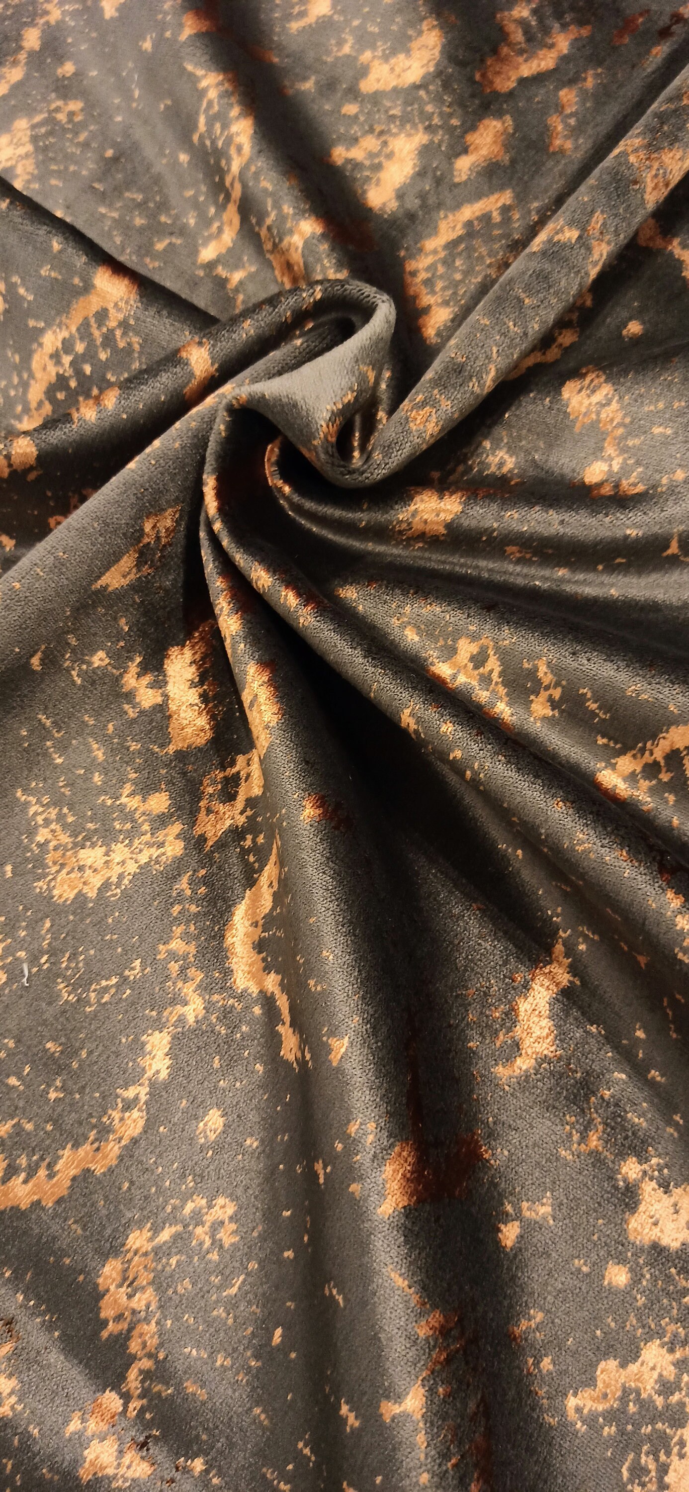 Sample Luxury Copper Velvet Fabric Upholstery Velvet Fabric Etsy