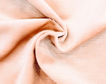 Peachy Pink Upholstery Velvet Fabric: Heavy Weight, 55" Wide
