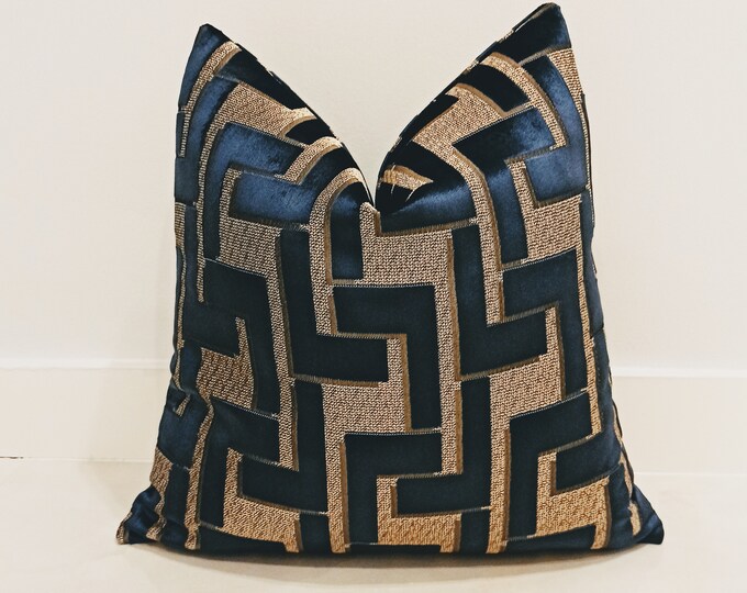 Navy Blue Velvet Pillow Cover Velvet Pillows Decorative Etsy