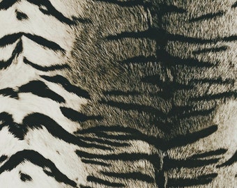 Gray Leopard Velvet Upholstery Fabric: Leopard Tiger Drapery, By The Yard, We Pay The US Tax