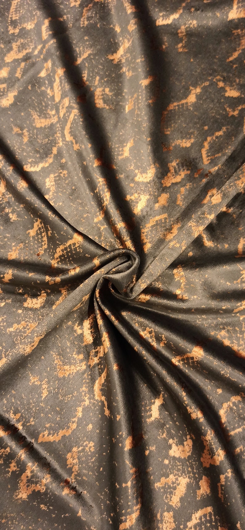 Sample Luxury Copper Velvet Fabric Upholstery Velvet Fabric Etsy