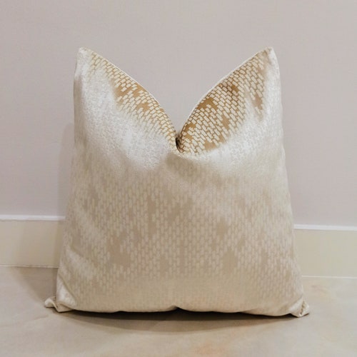 Beige Velvet Pillow Cover Velvet Pillows Decorative Pillow Etsy