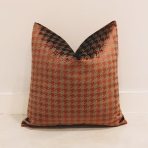 Copper Velvet Pillow Cover, Velvet Pillows, Accent Pillow, Throw Pillow Cover, Cushion Case, Double Sided Velvet Pillow Cover in Copper