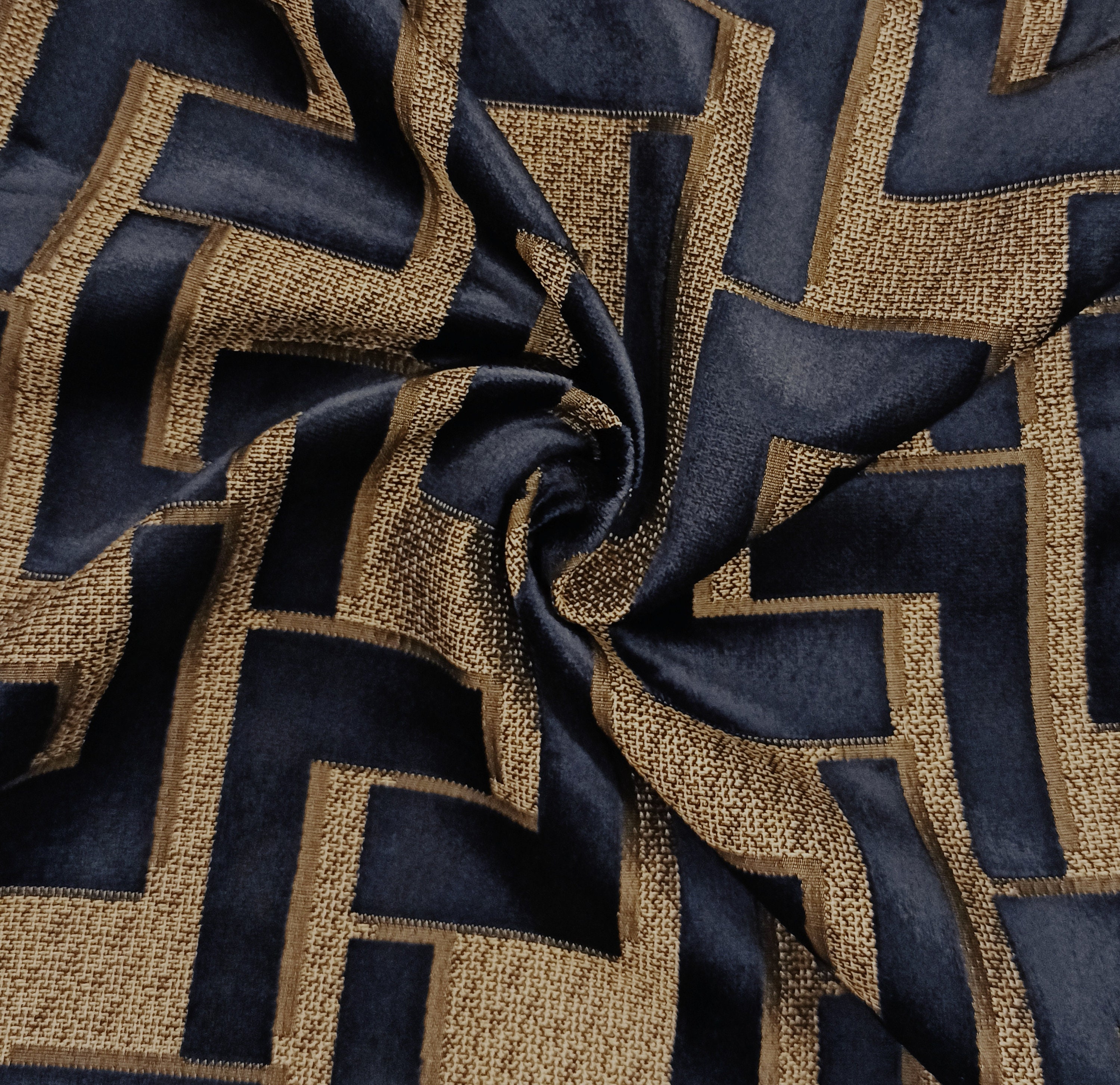 Luxury Navy Blue Upholstery Velvet Fabric Blue Velvet Fabric | Etsy