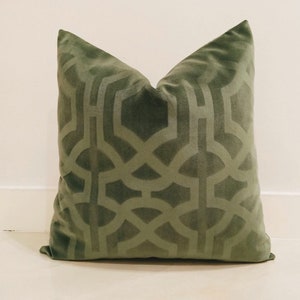 Almond Green Color Pillow Cover, Velvet Pillow Case, Decorative Throw Pillow Covers, Cushion Case Covers, Green Pillow Covers 18x18 20x20