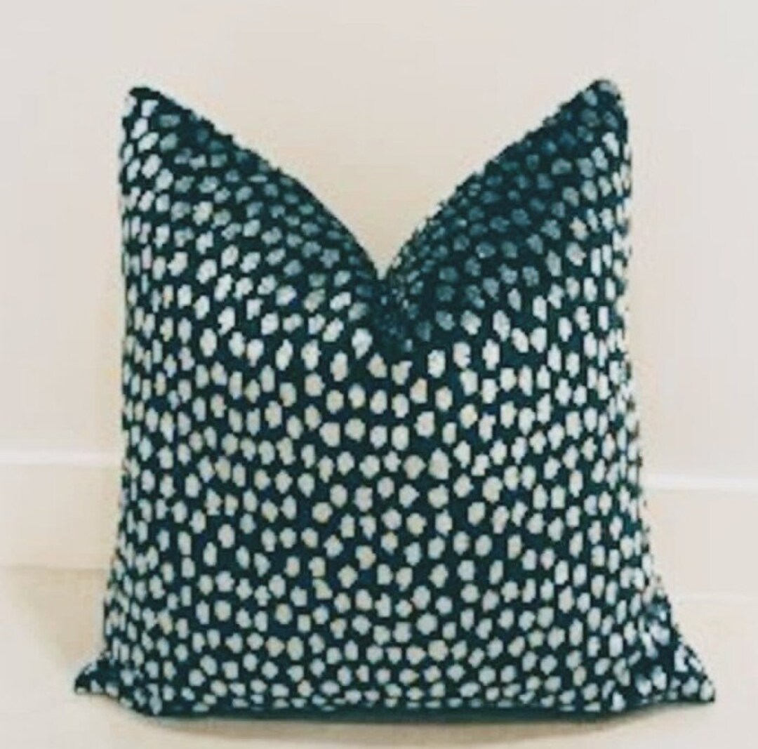 Dark Blue Velvet Pillow Cover Velvet Pillows Decorative Etsy