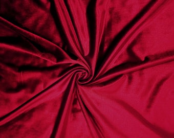 Luxury Red Velvet Fabric Sample: Upholstery & Crafts