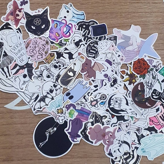 Witchy/goth/alternative Themed Stickers. Ten Pack of Witchy - Etsy