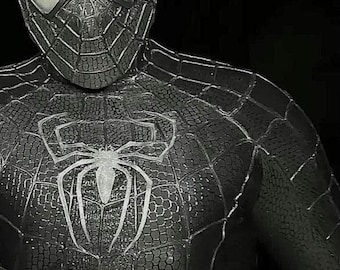 Raimi Spider-Man 3 2007 symbiote Cosplay Replica Costume Unisex (customizable)