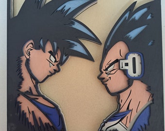 Goku Vs Vegeta - Etsy Goku Vs Vegeta - Etsy