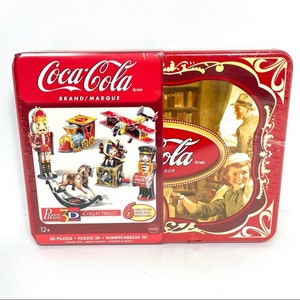 NWT Unopened Coca Cola 3D Puzzle Puzz3D Collectibles - 6 Models Tin Toys Collectible Coke Tin Sealed