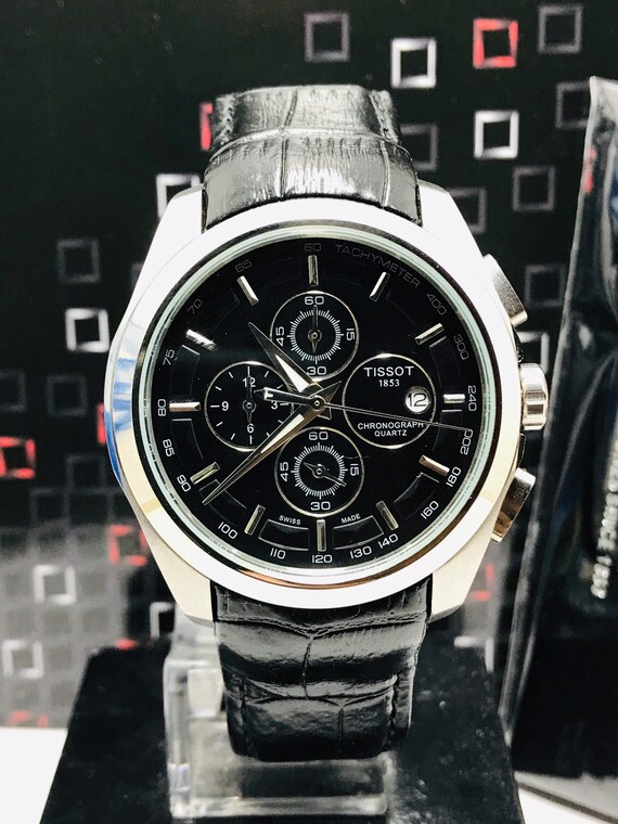 TISSOT Tachymeter Chronograph Swiss Made Luxury Watch Quartz Etsy