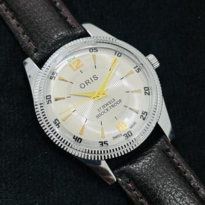 Vintage ORIS Hand-winding Men's Watch, Swiss Made 17 Jewels - Etsy