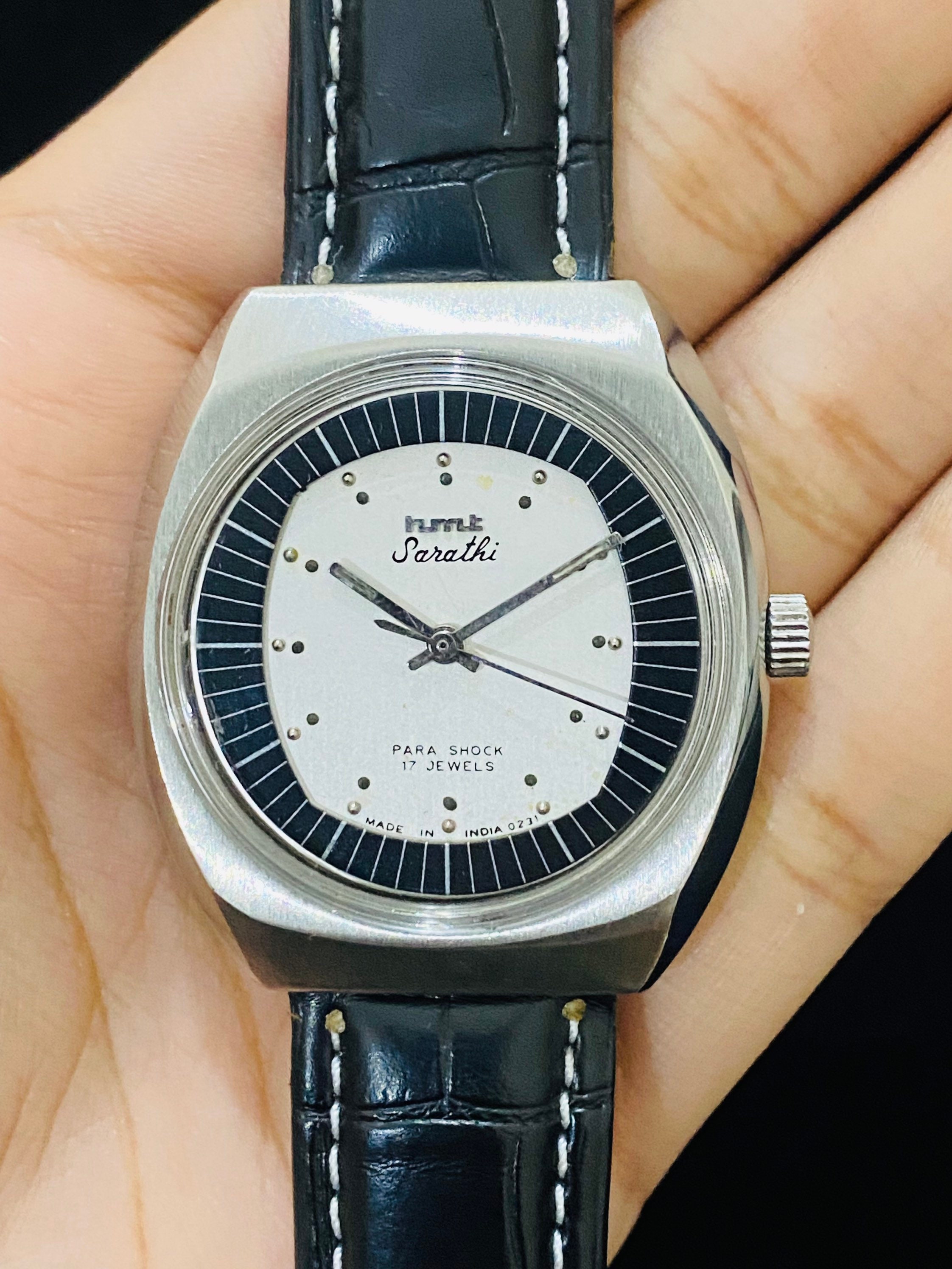 Hmt Ravi Vintage Hmt Sarathi Mechanical Hand Winding 17jewels Wrist Watch - Etsy