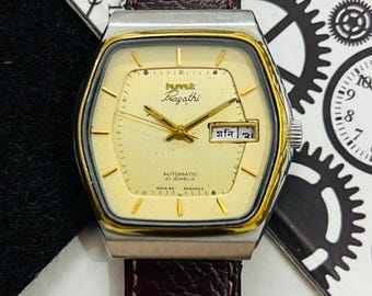 Vintage Hmt Pragathi Golden Dial Automatic 21Jewels Men’s Wrist Watch, Authentic hmt Watch, Made in India