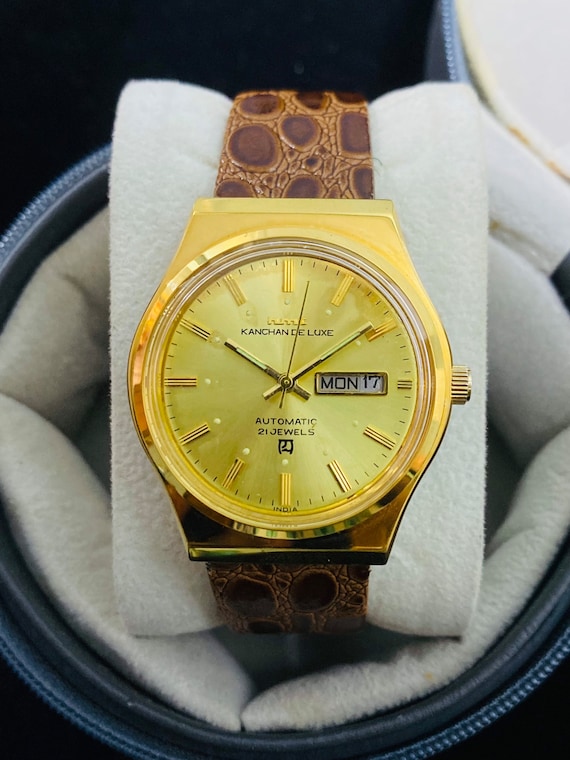 Vintage Rare Original HMT Kanchan Mechanical Automatic 21jewels