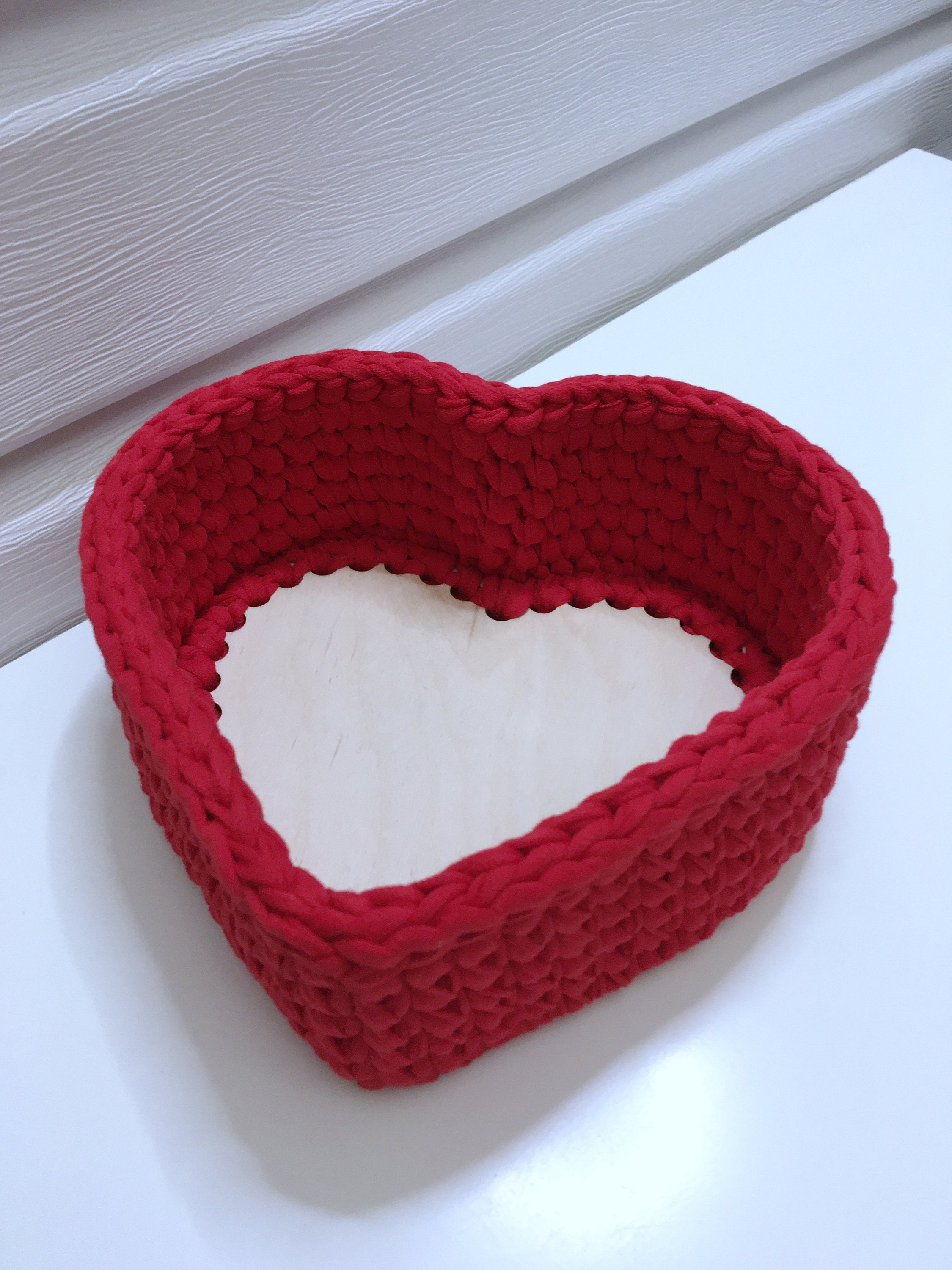 Valentines Day gift Heartshaped basket for her Etsy