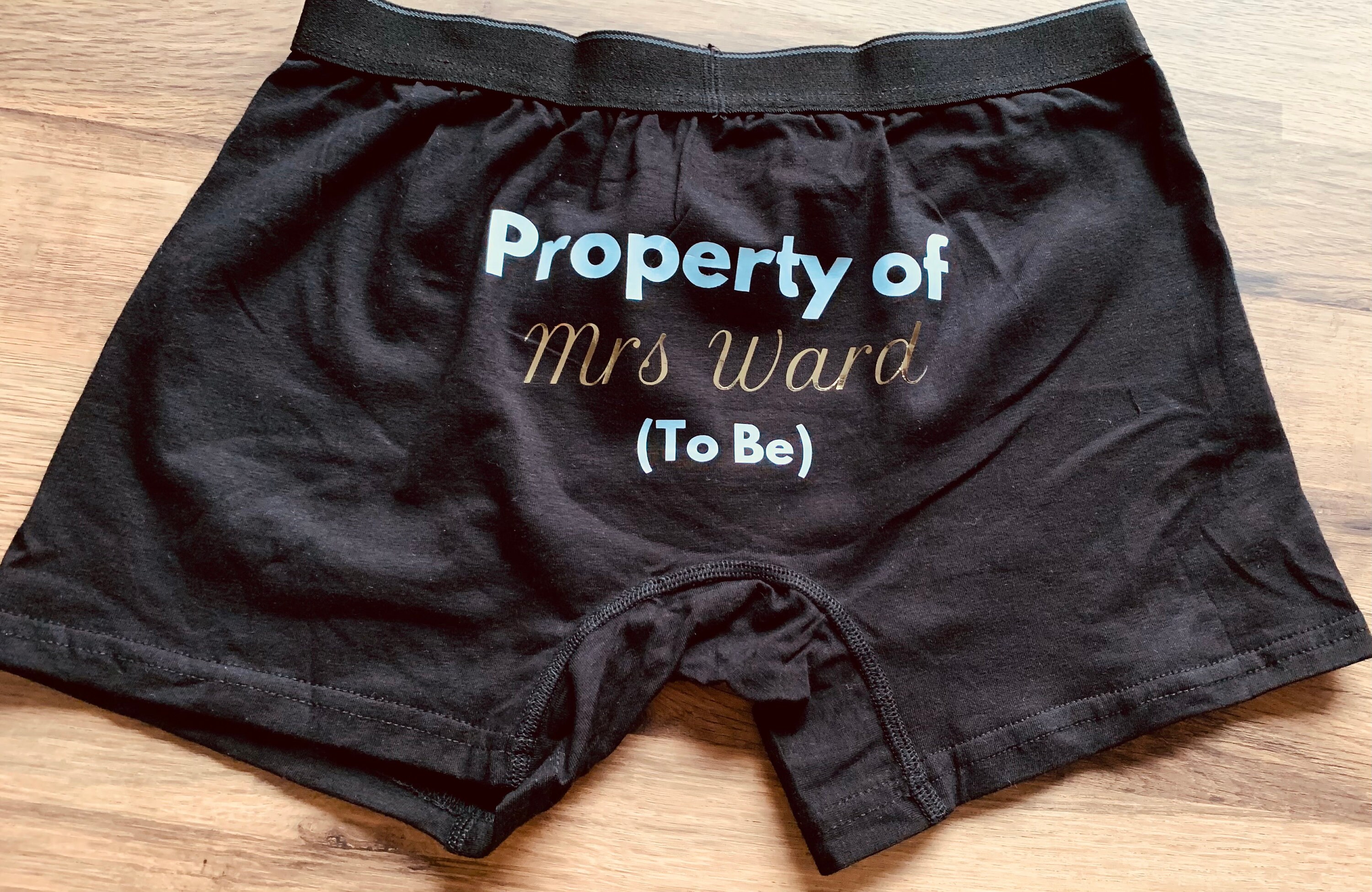 Groom Wedding Boxers. Property of Boxers. Wedding Morning Etsy