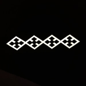 3 M Silver Reflective Designer Sew-on Appliques, Accessories, Reflective Stripes,  Handicrafts