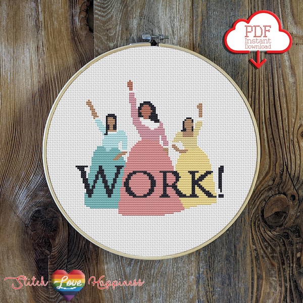 Schema punto croce sorelle Schuyler / Alexander Hamilton / Aaron Burr / Angelica Eliza Peggy / Work Hamilton / Revolution
