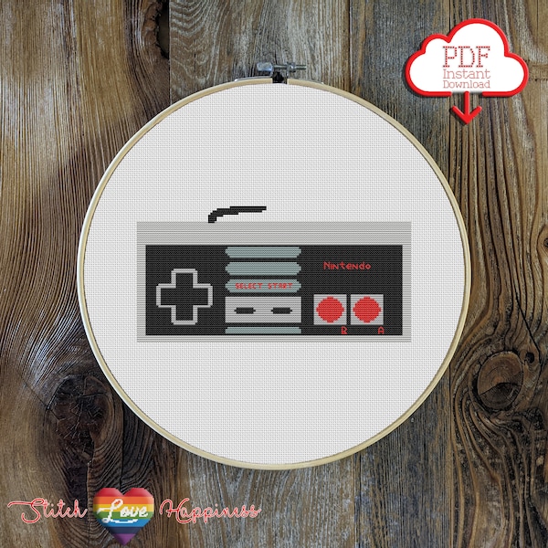 Schema punto croce OG Gamer / Regali per videogiochi / Twitch / Mario Party / Schemi Zelda / Giochi nostalgici Duck Hunt