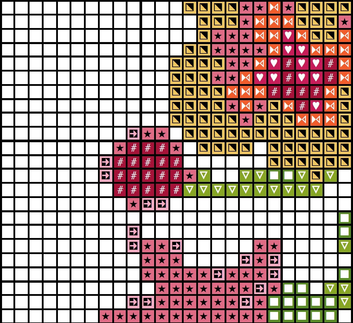 Work Hard & Be Nice Cross Stitch Pattern | Flower Crown | Office Art ...
