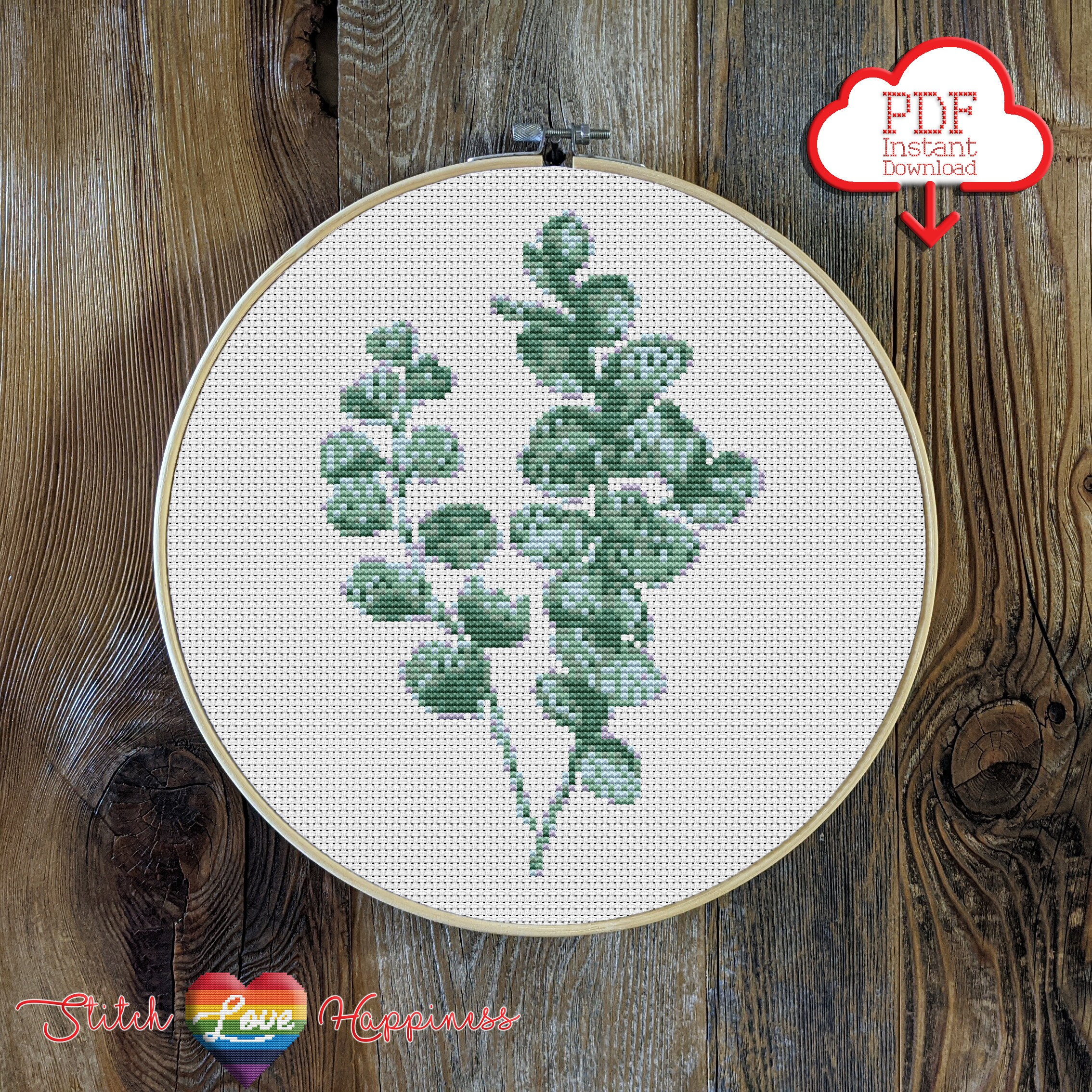 Craft Make Do - Eucalyptus Blossom Counted Cross Stitch Kit