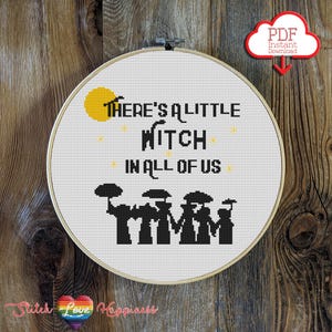 Witch in All of Us Cross Stitch Pattern | Practical Magic | Spooky Season | Nostalgia Patterns | Witches Cross Stitch | Magic patterns