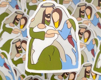 The original Holy Family design sticker, decals