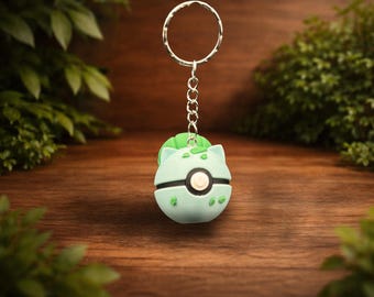 Bulbasaur Pocket Sphere Keychain – 3D Printed Collectible