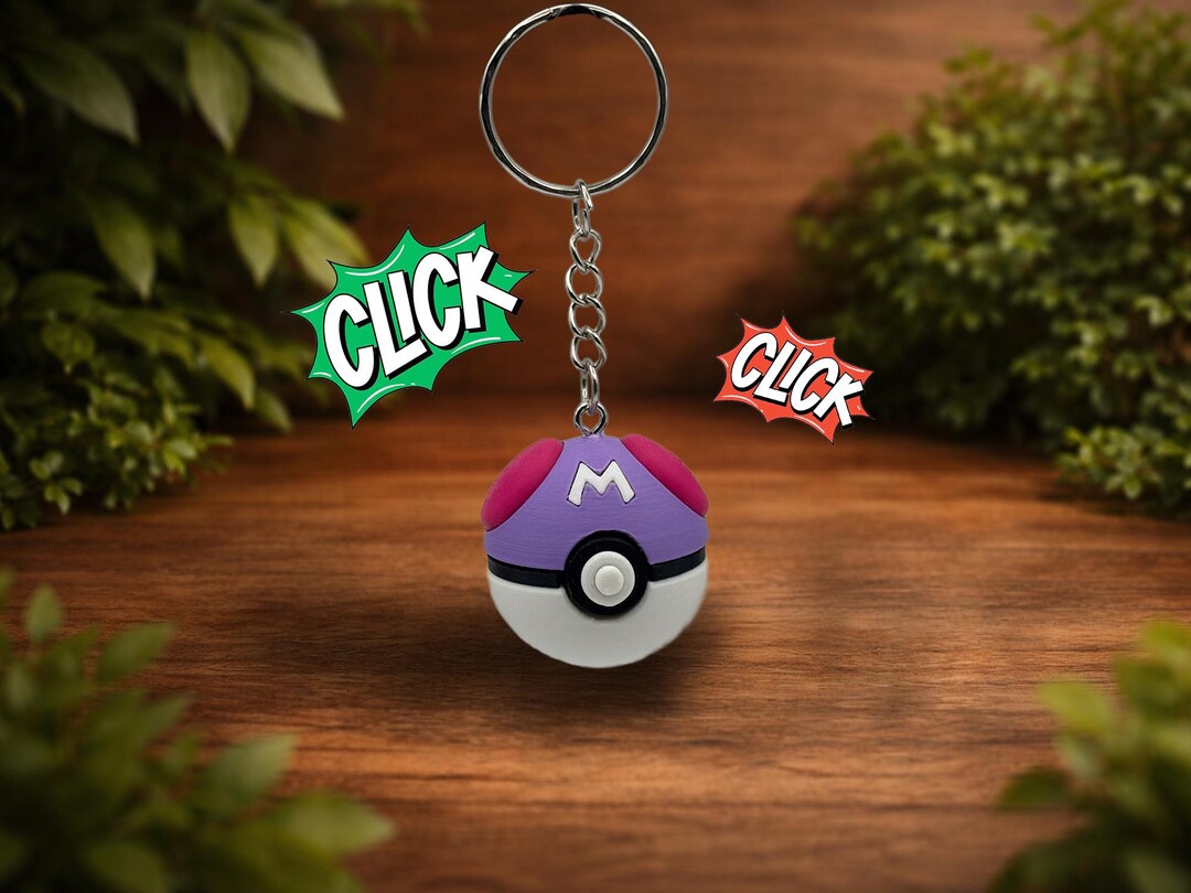 Masterball Clicker Keychain – 3D Printed Fidget - Etsy
