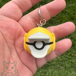 3D Printed Psyduck Keychain | Cute Fantasy Bag Charm & Fan Gift