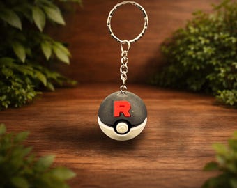 Team Rocket Pocket Sphere Keychain – 3D Printed Collectible