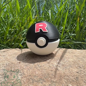 Team Rocket Ball | 3D Printed Display Prop | Fantasy Gaming Collectible