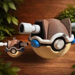 Blastoise Pocket Sphere Collectible – 3D Printed Anime Figure