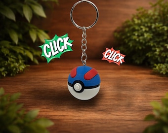 3D Printed Clicker Keychain – Mechanical Keyboard Switch Fidget Toy
