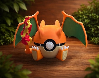 Charizard Pocket Sphere Collectible – 3D Printed Anime Figure