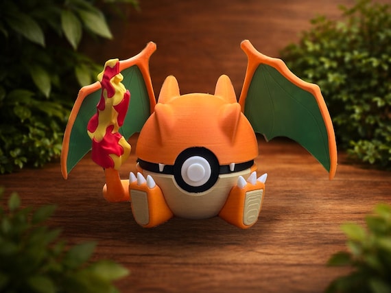 Charizard Pocket Sphere Collectible – 3D Printed Anime Figure