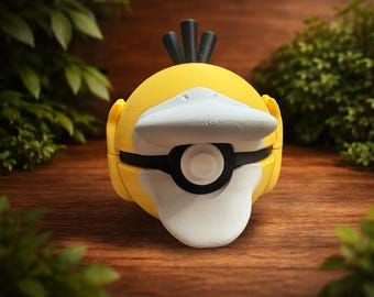 Psyduck Pocket Sphere Collectible – 3D Printed Anime Figure