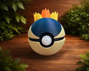 Cyndaquil Pocket Sphere Collectible – 3D Printed Anime Figure