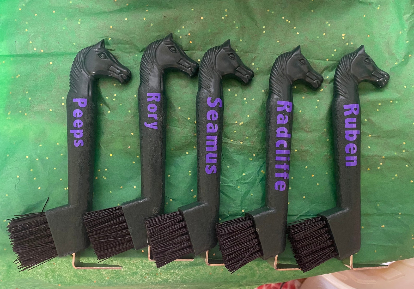 Horse Headpersonalized Horse Hoof Pick With Brush. Horse Gift. Horse