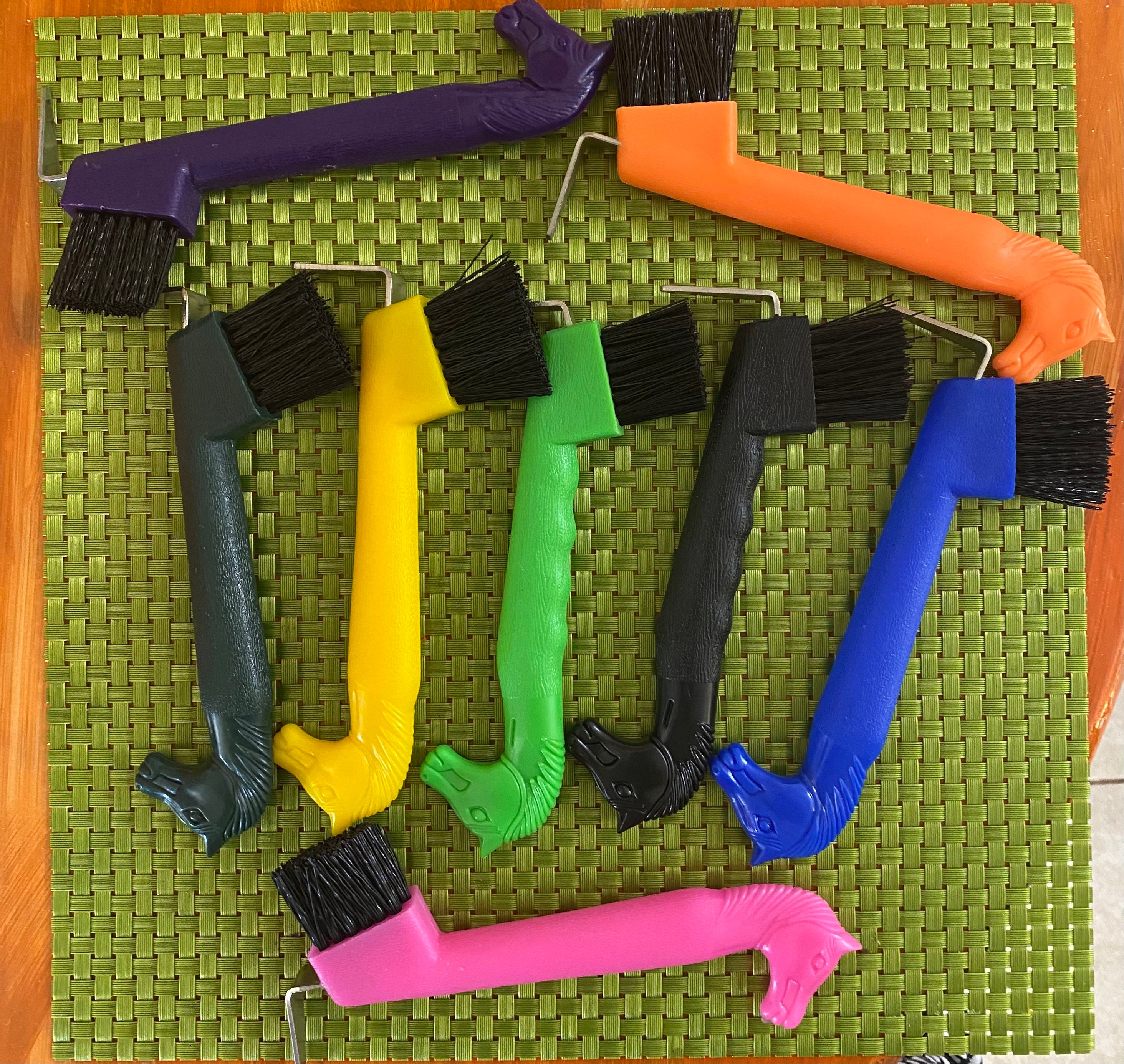 Horse headPersonalized Horse Hoof Pick with Brush. Horse gift. Horse