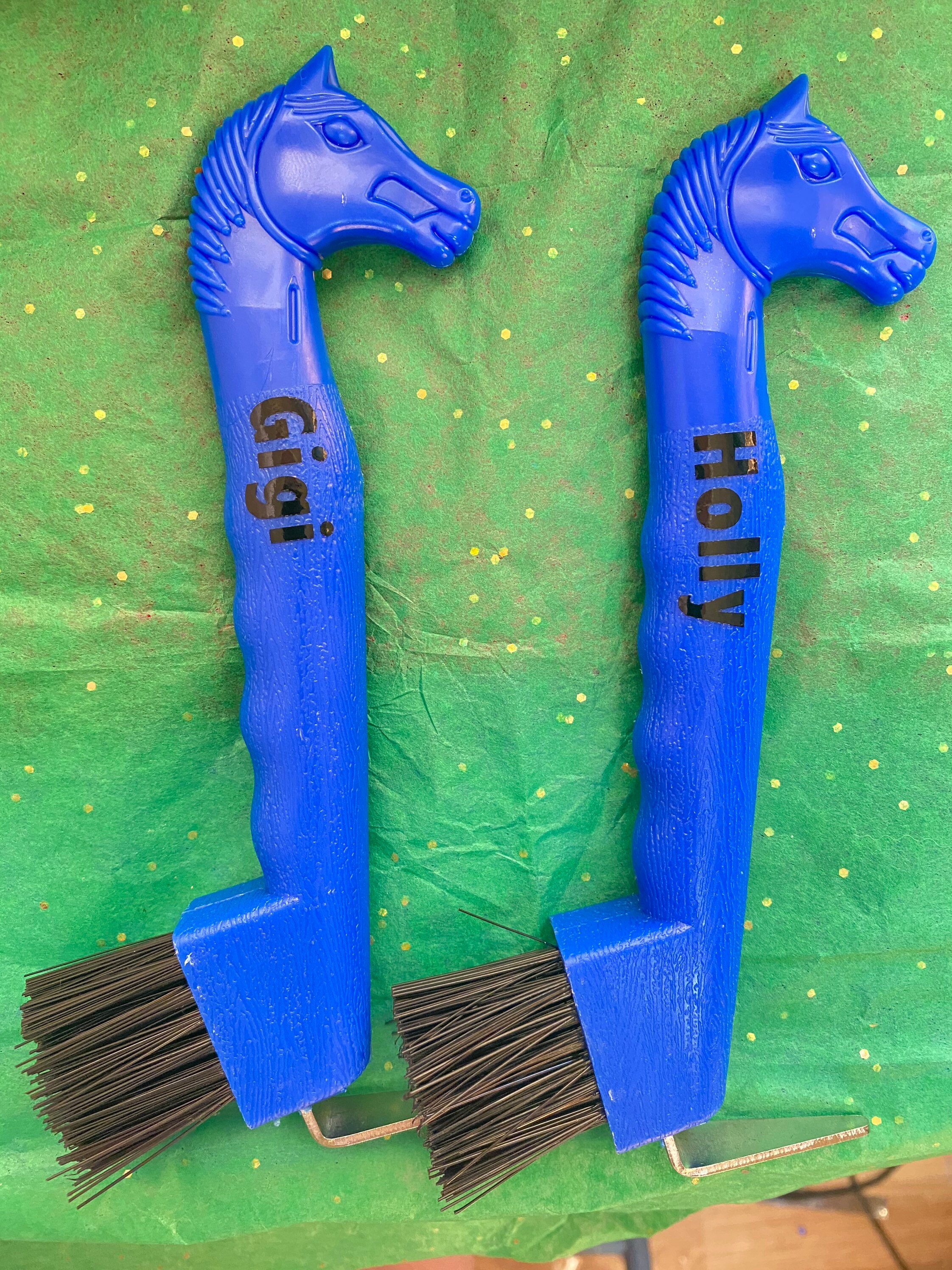 Horse headPersonalized Horse Hoof Pick with Brush. Horse gift. Horse