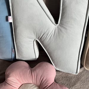 Nursery Letter Pillows,Personalized Alphabet Pillow for Scandi Nursery Decor & Housewarming Gift, baby shower gift