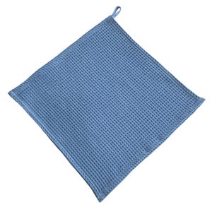 Waffle Towel - 100% Eco-Tex Cotton Linen Hand Towels, Beige Kitchen and Bath Face Towels, Soft Waffelpique Table Napkins