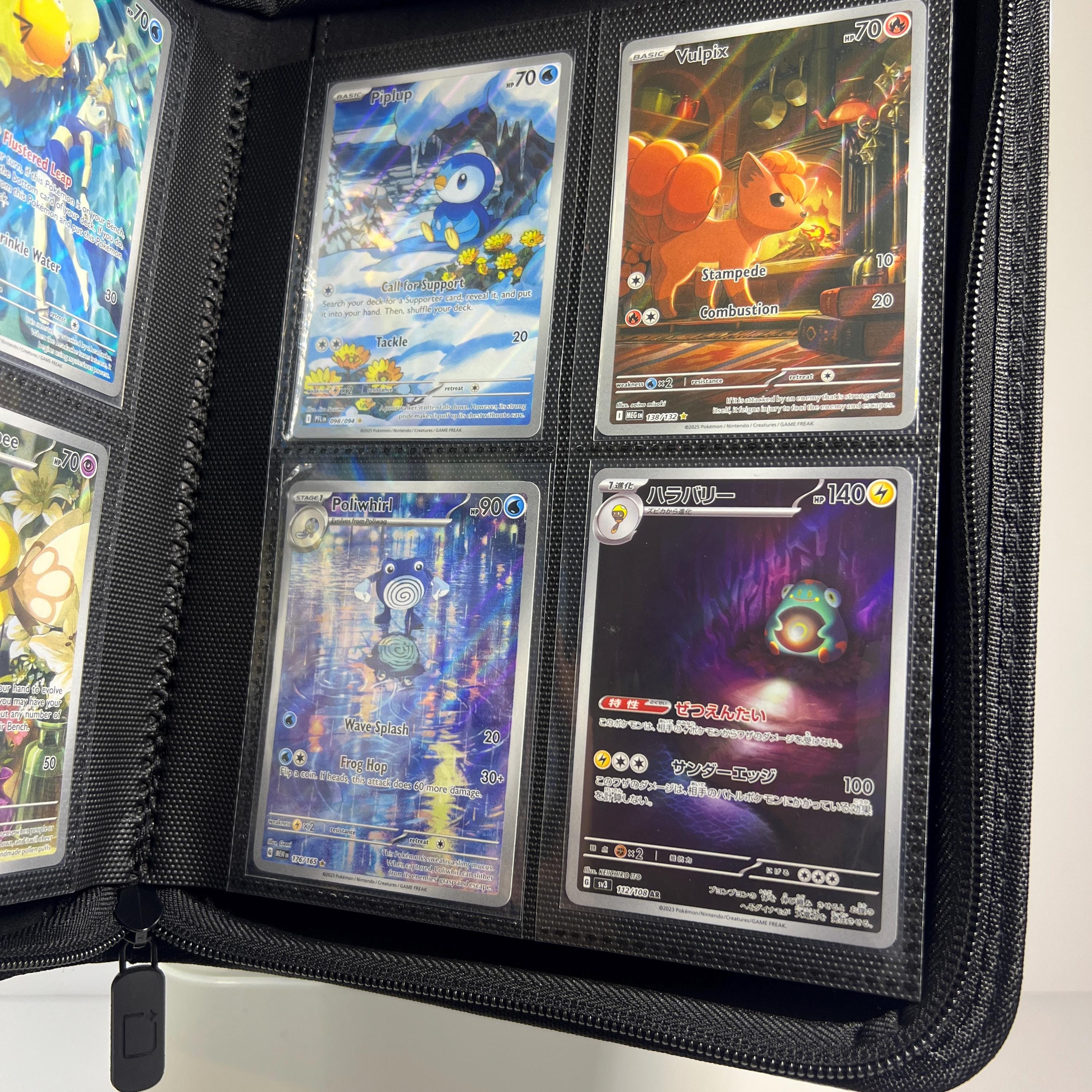 Pokemon Binder 4 / 9 Pockets | Psyduck Pokemon Theme, Ringless Design.  *keychain Sold Separately* - Etsy