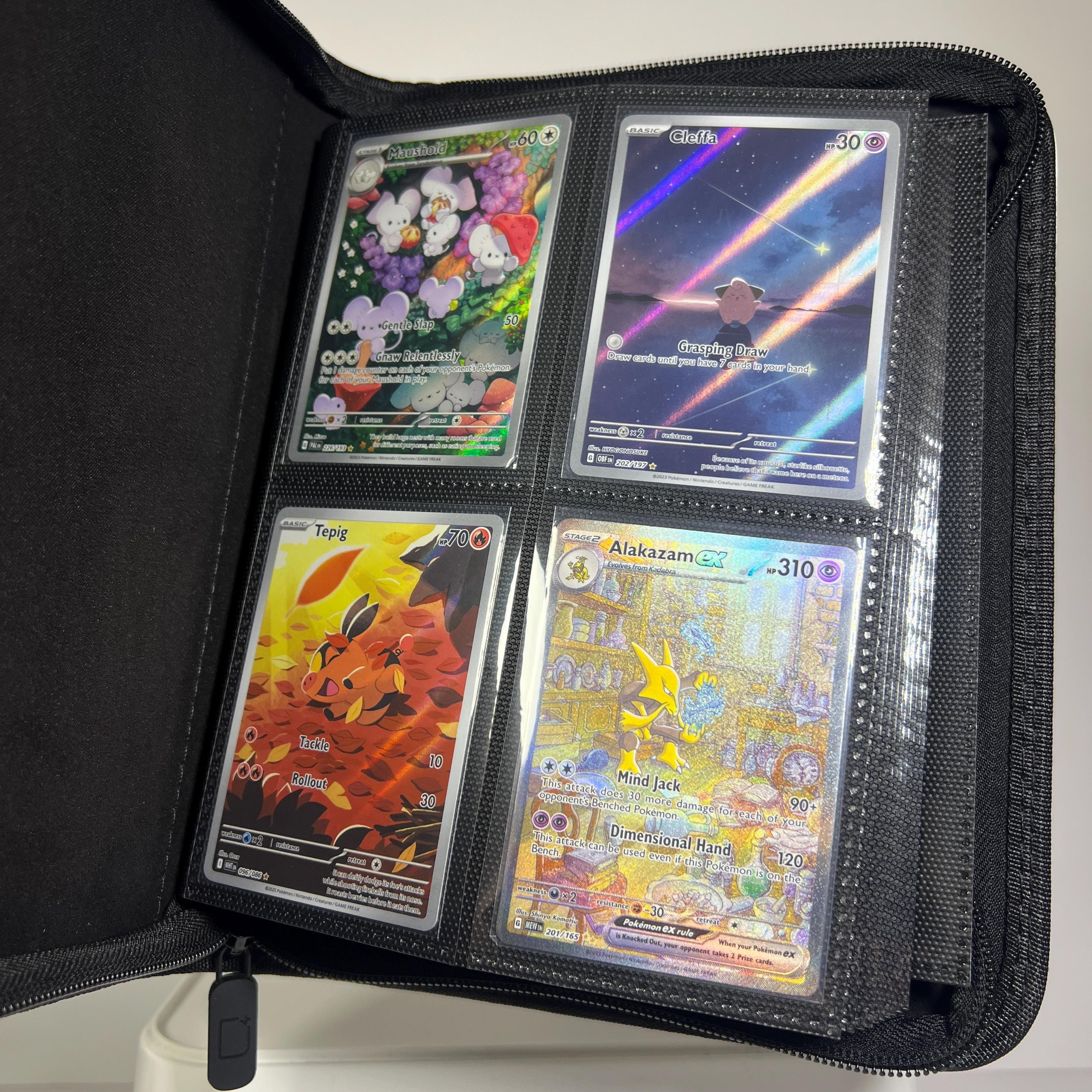 Pokemon Binder 4 / 9 Pockets | Maushold Pokemon Theme, Ringless Design.  *keychain Sold Separately* - Etsy
