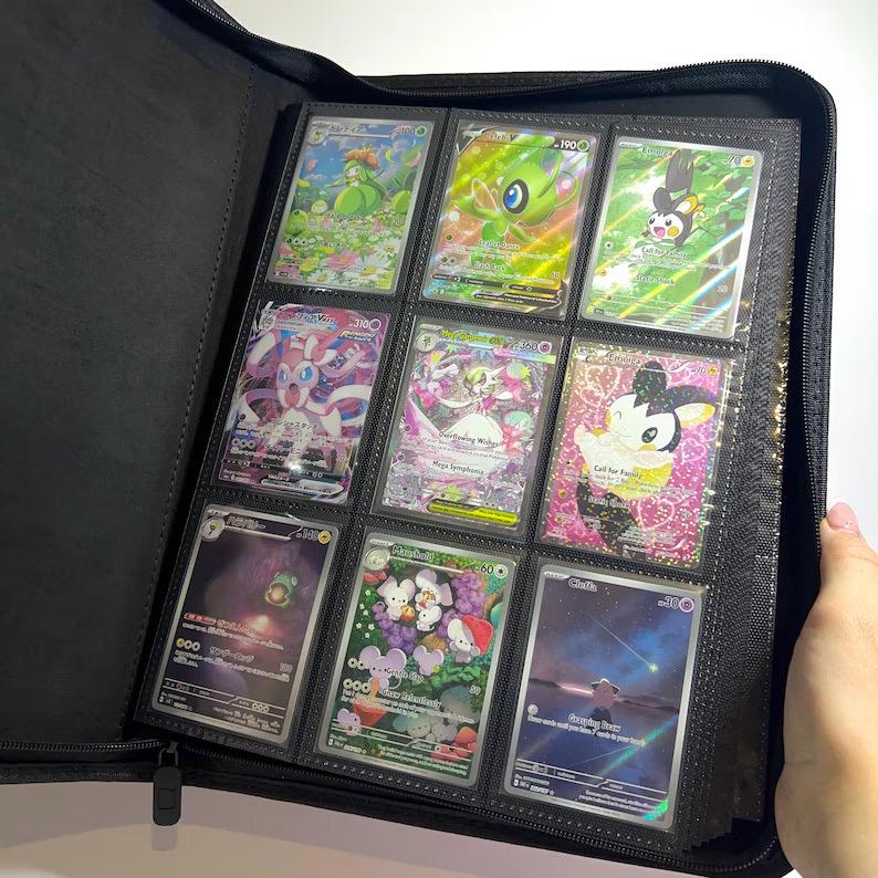 Pokemon Binder 4 / 9 Pockets | Maushold Pokemon Theme, Ringless Design.  *keychain Sold Separately* - Etsy