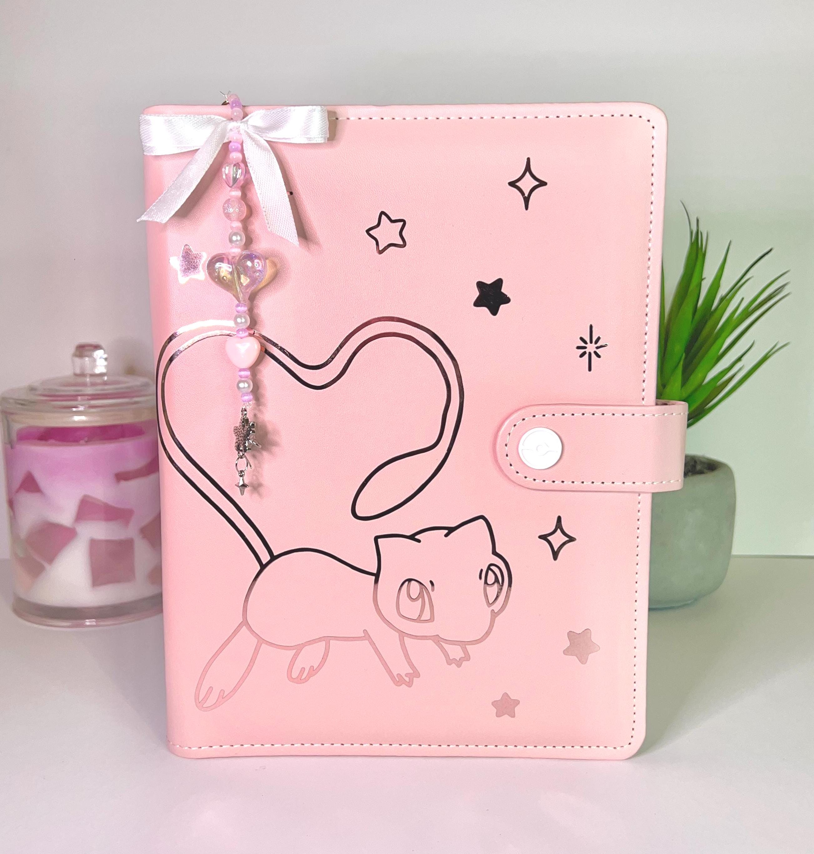 A5 Girly TCG Pokemon Photocard Binder | Mew Pokemon Theme, 6 Ring