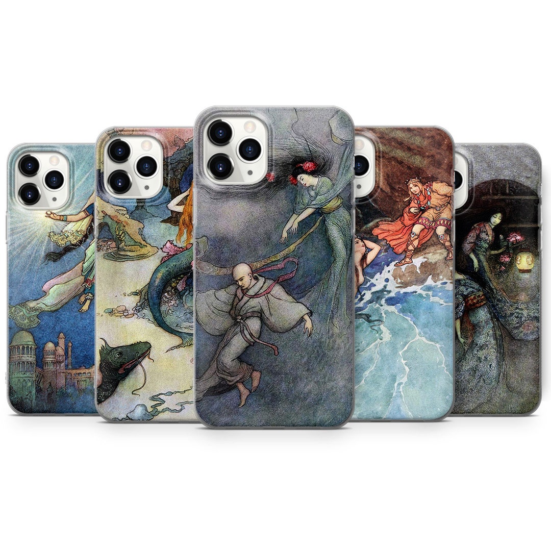 Japanese Art Phone Case Book Illustration Cover for iPhone 14 Etsy